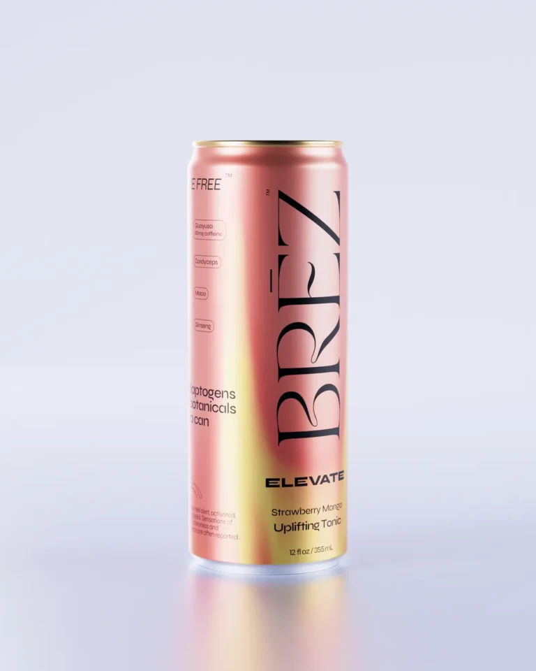 BRĒZ Elevate Strawberry Mango Adaptogen Infused Social Tonic