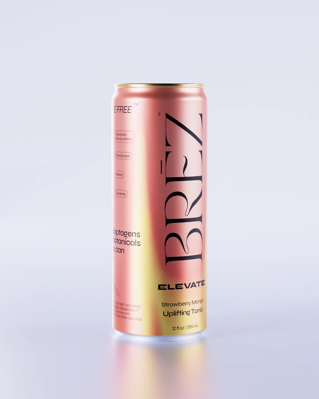 BRĒZ Elevate Strawberry Mango Adaptogen Infused Social Tonic BRĒZ Elevate Strawberry Mango Adaptogen Infused Social Tonic