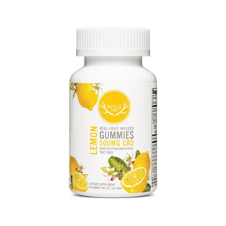WYLD Lemon Gummies 500mg